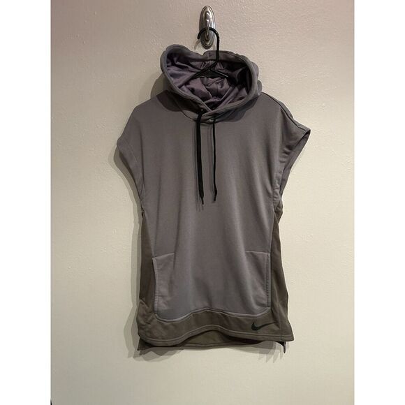 Nike Men’s Small Did Fit Sleeveless Hoodie Gray Pullover - Picture 1 of 8